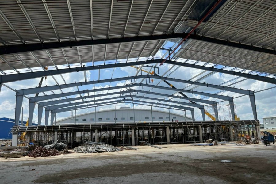 THI CÔNG NHÀ THÉP TIỀN CHẾ NHÀ MÁY SẢN XUẤT CÔNG TY TNHH IN BAO BÌ CD THI CÔNG NHÀ THÉP TIỀN CHẾ NHÀ MÁY SẢN XUẤT CÔNG TY TNHH IN BAO BÌ CD