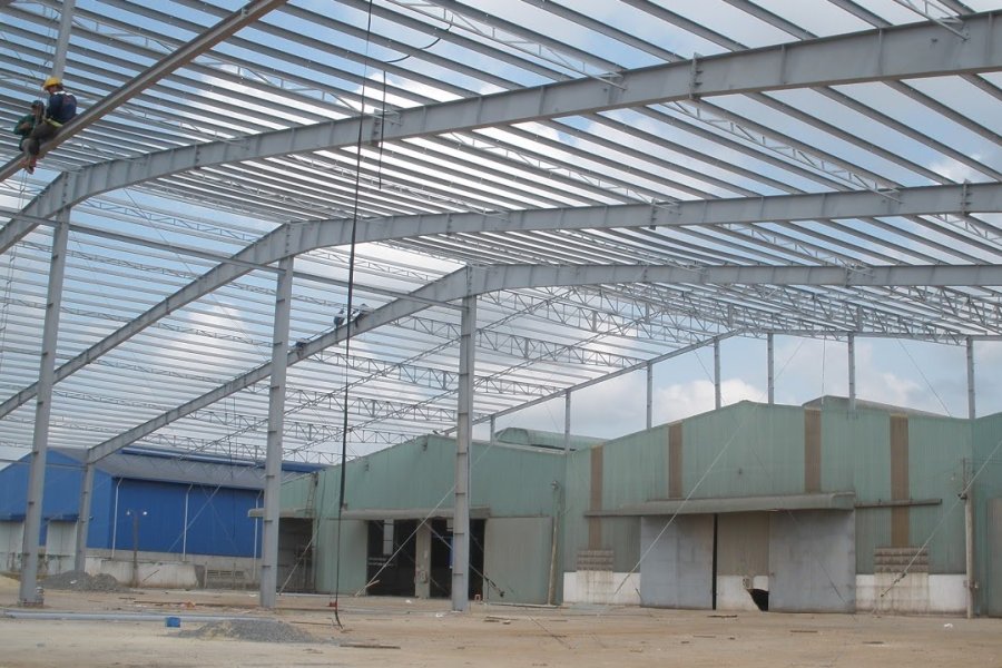 Nhà thép tiền chế rộng 81m dài 60m tại Tây Ninh Nhà thép tiền chế rộng 81m dài 60m tại Tây Ninh