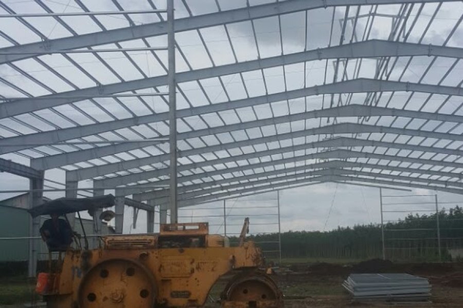 Nhà thép tiền chế rộng 50m dài 100m tại Tỉnh Tây Ninh Nhà thép tiền chế rộng 50m dài 100m tại Tỉnh Tây Ninh