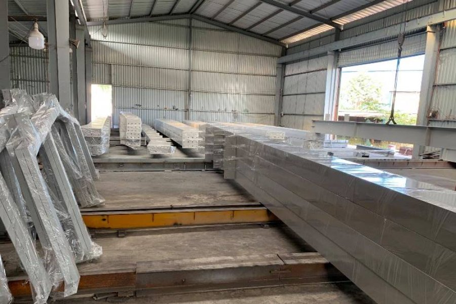 GIA CÔNG KHUNG KÈO THÉP NHÀ XƯỞNG LONG AN